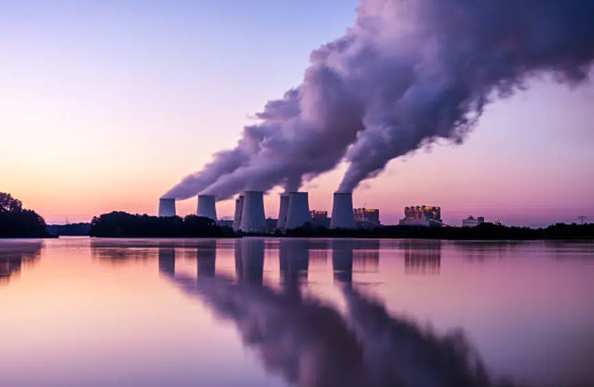 Canne fumarie di una fabbrica